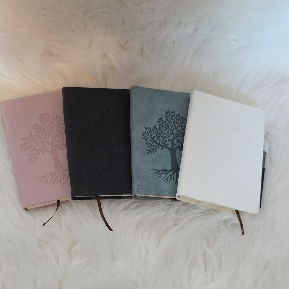 Elegant Tree Design Notebooks - Set of 4